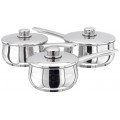 Stellar 1000 3pc Saucepan Set Stellar 1000 3pc Saucepan Set